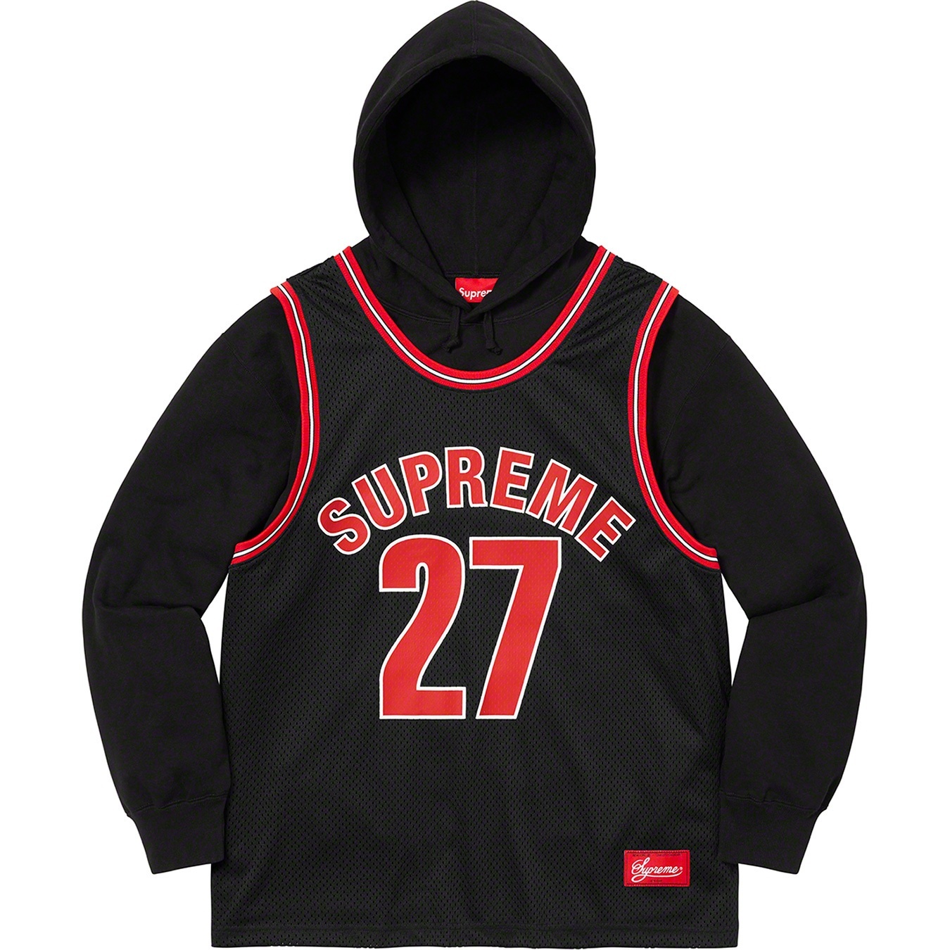 Basketball Jersey Hooded Sweatshirt view 8